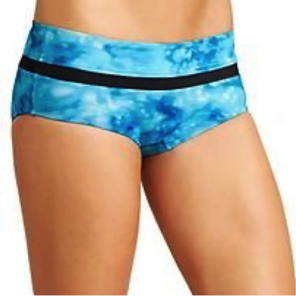 Athleta Blue Bali Pura tie dye blue tankini top &‎ Bali Dolphin Swim Bottoms SET - Picture 16 of 16